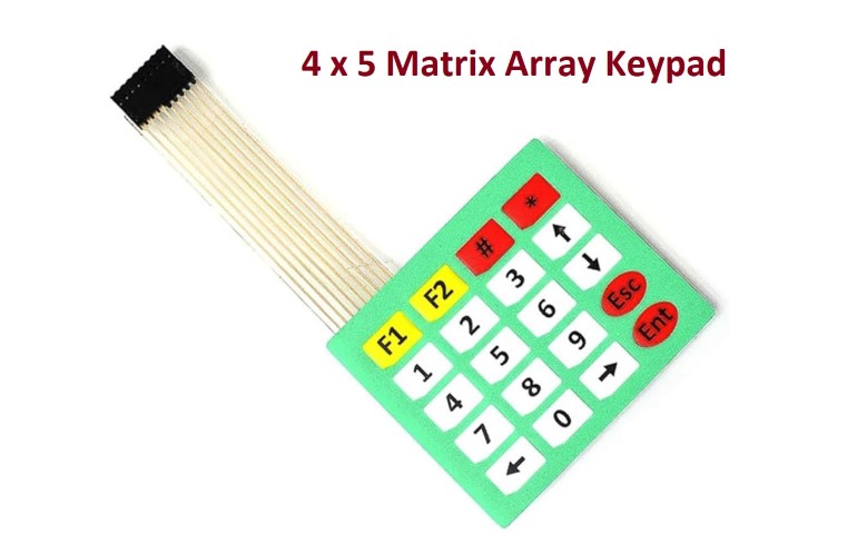 ‫صفحهکلید صفحه کلید 4x5 flat matris keypad 5*4