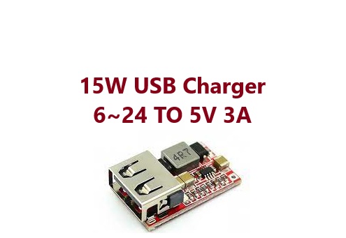 hw-384,HW384 usb,stepdown 6-24V to 5v/12V to 5V USB Ports Charging Module DC-DC Step-down Converter