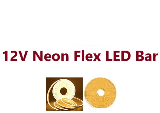 ‫LED Strip Neon Flex Rope Light Waterproof DC 12V Outdoor Lighting Bar ریسه نعون