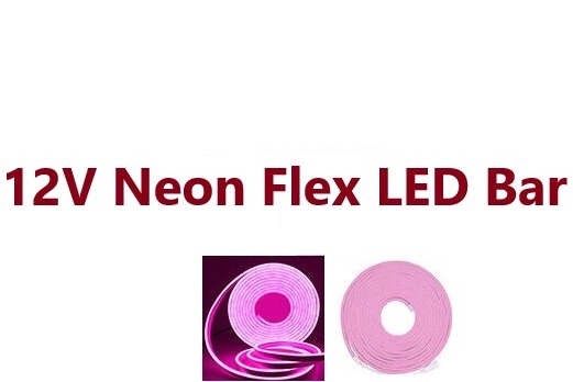 ‫LED Strip Neon Flex Rope Light Waterproof DC 12V Outdoor Lighting Bar ریسه نعون
