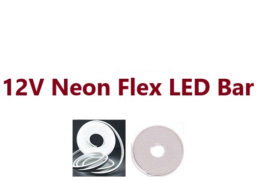 ‫LED Strip Neon Flex Rope Light Waterproof DC 12V Outdoor Lighting Bar ریسه نعون