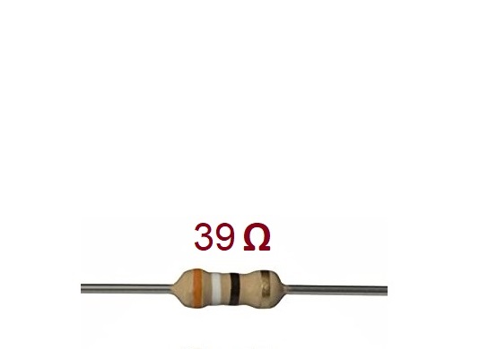 ‫, مقاومت39اهم , 39ohm, 1/4w, 39ohm1/4w ,250mw,250 mw