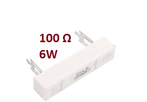 ‫مقاومت آجری مقاومت اجری100ohm, 6w, 10ohm6w ,6000mw,6000 mw