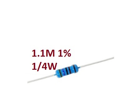 ‫, مقاومت1.1مگااهم , 1.10ohm, 1/4w,4.75ohm1/4w ,250mw,250 mw