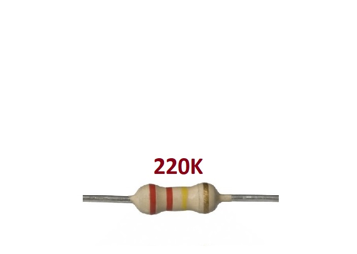 ‫, مقاومت220کیلو , 220ko , 220k, 1/4w, 220k1/4w ,250mw,250 mw