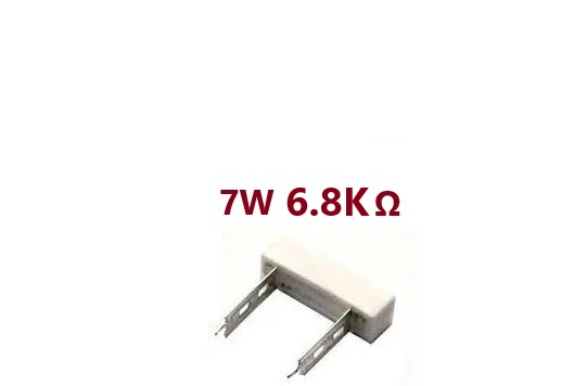 ‫مقاومت آجری مقاومت اجری6.8ohm, 7w, 6.8kohm7w ,7000mw,7000 mw