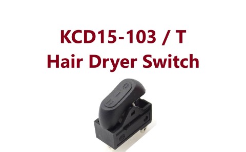 ‫KCD15-103/T Hair Dryer Rocker Switch 3 PIN ON-OFF SPST kcdi , چکشی ,کلید راکر ,سوییچ ,کلید