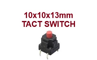 ‫10 x 10 *10 Momentary Tactile Tact Switch چکشی ,میکروسویچ,سوییچ کلید,microswitch,micro switch,