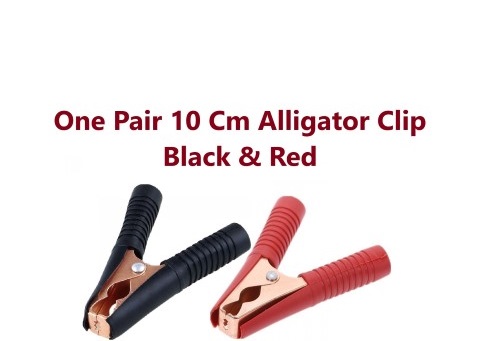 ‫گیره سوسماری بزرگ باتری ماشین alligator corocodile clips 10cm