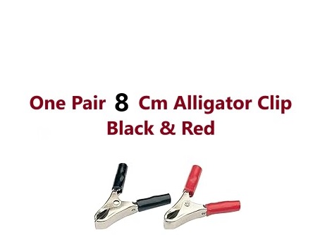 ‫گیره سوسماری بزرگ باتری ماشین alligator corocodile clips 8cm