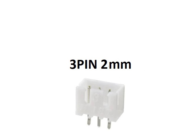 ‫کانکتور مخابراتی3 پین رایت jst-Ph m 2015 2015 3 Pin JST PH Male Right Angle Connector – 2mm سوکت
