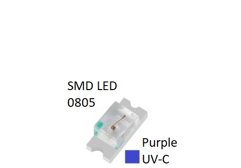 ‫led smd 08,ال ایدی برای رشد گیاه , smd uvc uv-c , دیود ال ایدی ماورا بنفش
