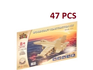 woodcraft construction kit g-p104 gp104 f18 hornet bomber f-18 hornet bomber